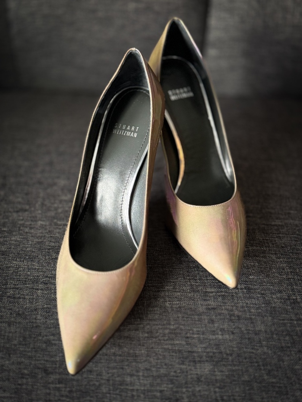 Stuart Weitzman |Flirt Cement Patent | size 12 | 105mm / 4.25 heel - Picture 3 of 9
